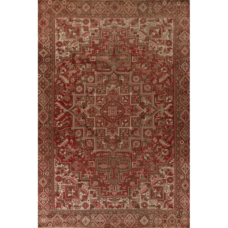 Tapis géométrique rétro 10 x 13