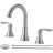 Brushed Nickel Bathroom Faucet 3 Hole, Widespread 8 Inch 2 Handle Vanity Sink Faucet