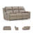 Stockley Reclining Sofa With Drop Down Table-1299387708