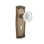 Prairie Plate with Decorative Keyhole and Crystal Meadows Knob