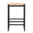 Set Of 2 Water Hyacinth Woven Bar Stools For Kitchen Counter Water Hyacinth Grass Backless Barstools With Footrest (Water Hyacinth Backless)