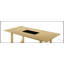 Table de salle à manger Blayde au fini naturel avec plateau en placage de frêne, durable et élégante pour tout décor