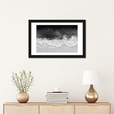 Vagues en noir, gris et blanc par Maggie Olsen