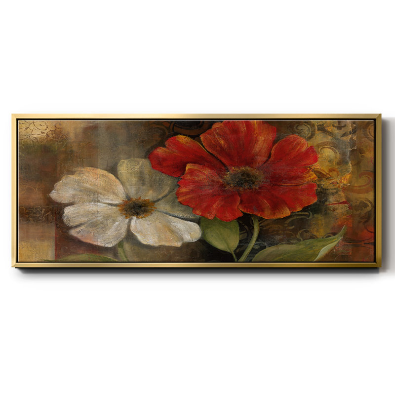 Perfect Pair II- Framed Canvas, 24" H x 60" W