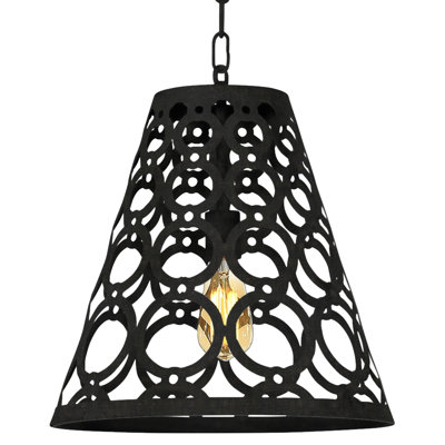 Luminaire suspendu conique à 1 lumière Ringlet