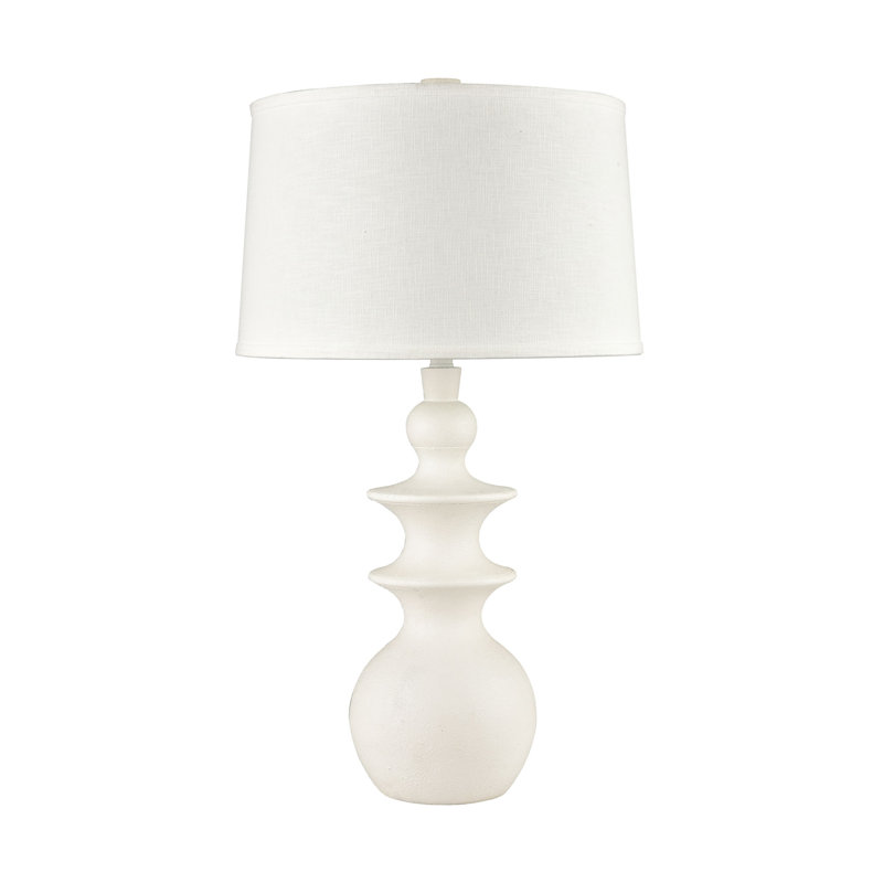 Lampe de table 1 lumière de 32 po de hauteur Depitation - blanc mat