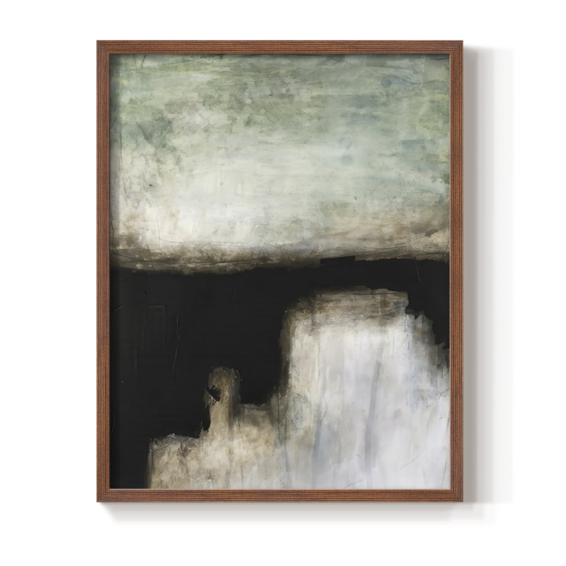 Reproduction encadrée Penumbra II - bois massif, H 11 po x l 9 po, Noyer