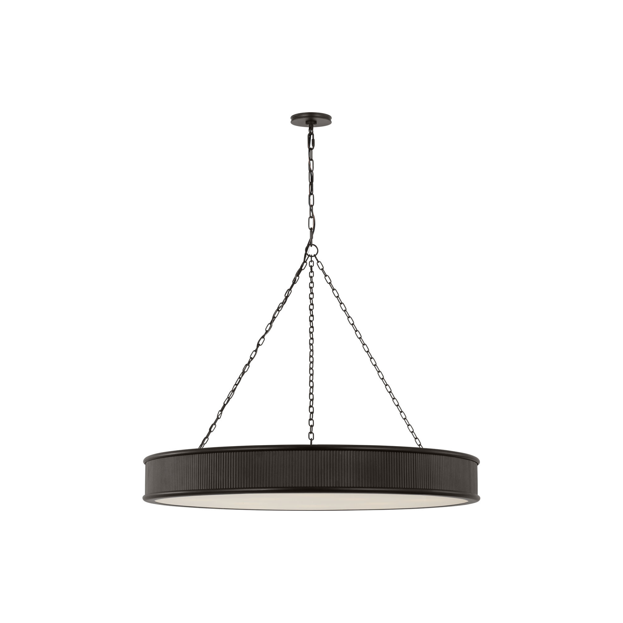 Ritz Chandelier, Aged Iron, 10, 4.5" H x 36" W x 36" D