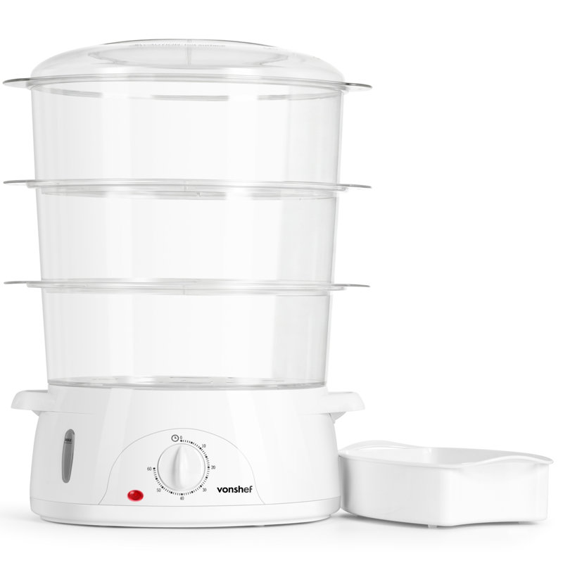 Vonshef 3 Tier Steamer 800w 9l