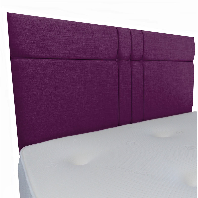 Finna Upholstered Headboard, Double (4'6), Plum
