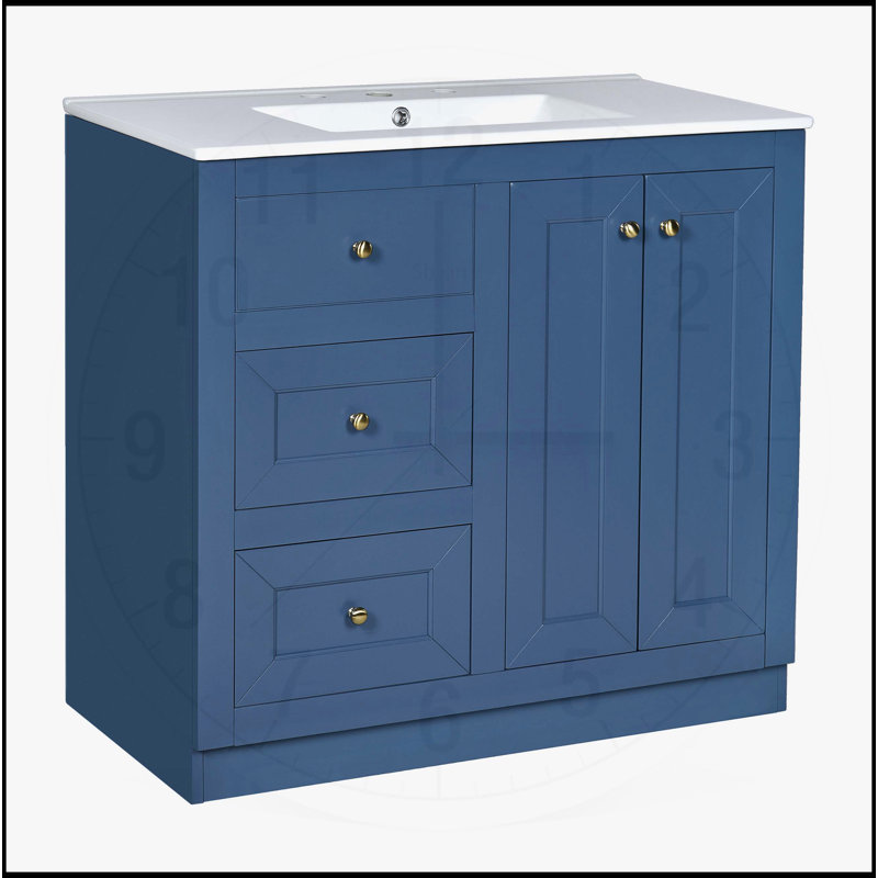 Meuble-lavabo 36 po avec lavabo en céramique