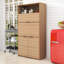 Armoire de cuisine polyvalente avec tablette réglable, poste de travail pliable et station de charge intégrée-292745660
