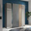 Cassadee 2 Door Glass Wardrobe