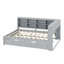 Lit de jour avec couchette, tablette de rangement et ports USB, conception multifonctionnelle pour les appartements-129165329