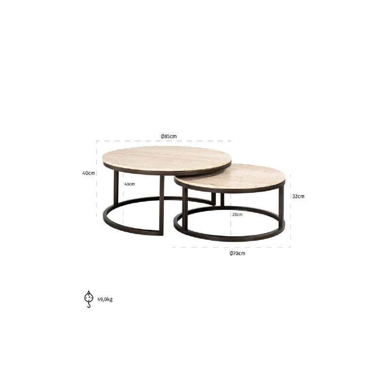Avalon Nesting Coffee Table