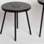 Ensemble de 2 tables d'appoint à énergie solaire avec éclairage DEL, ensemble de tables de bout rondes pour l'intérieur et l'extérieur