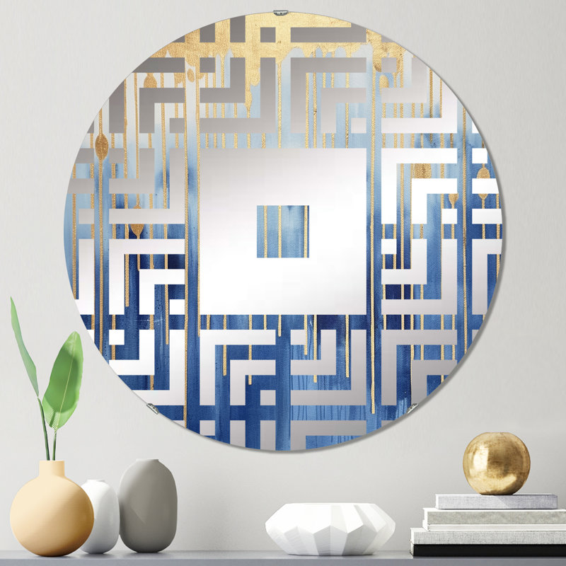 Aaysha - Miroir mural carré, 23,6 po x 23,6 po