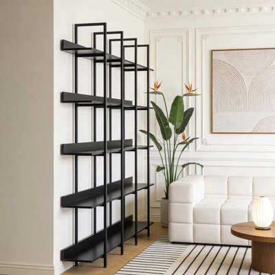 5 Tier Vintage Industrial Style Bookcase