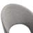 Cardale Swivel Modern Dining Chairs in Fabric Upholstery with Black Metal Legs-431487221