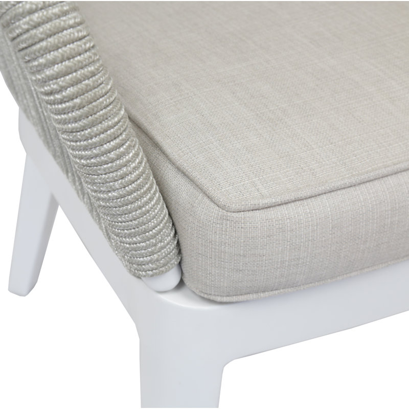 Miami Outdoor Dining Armchair, Echo Ash Sunbrella®