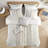 Cotton Printed Comforter Set With Chenille Ivory-113361443