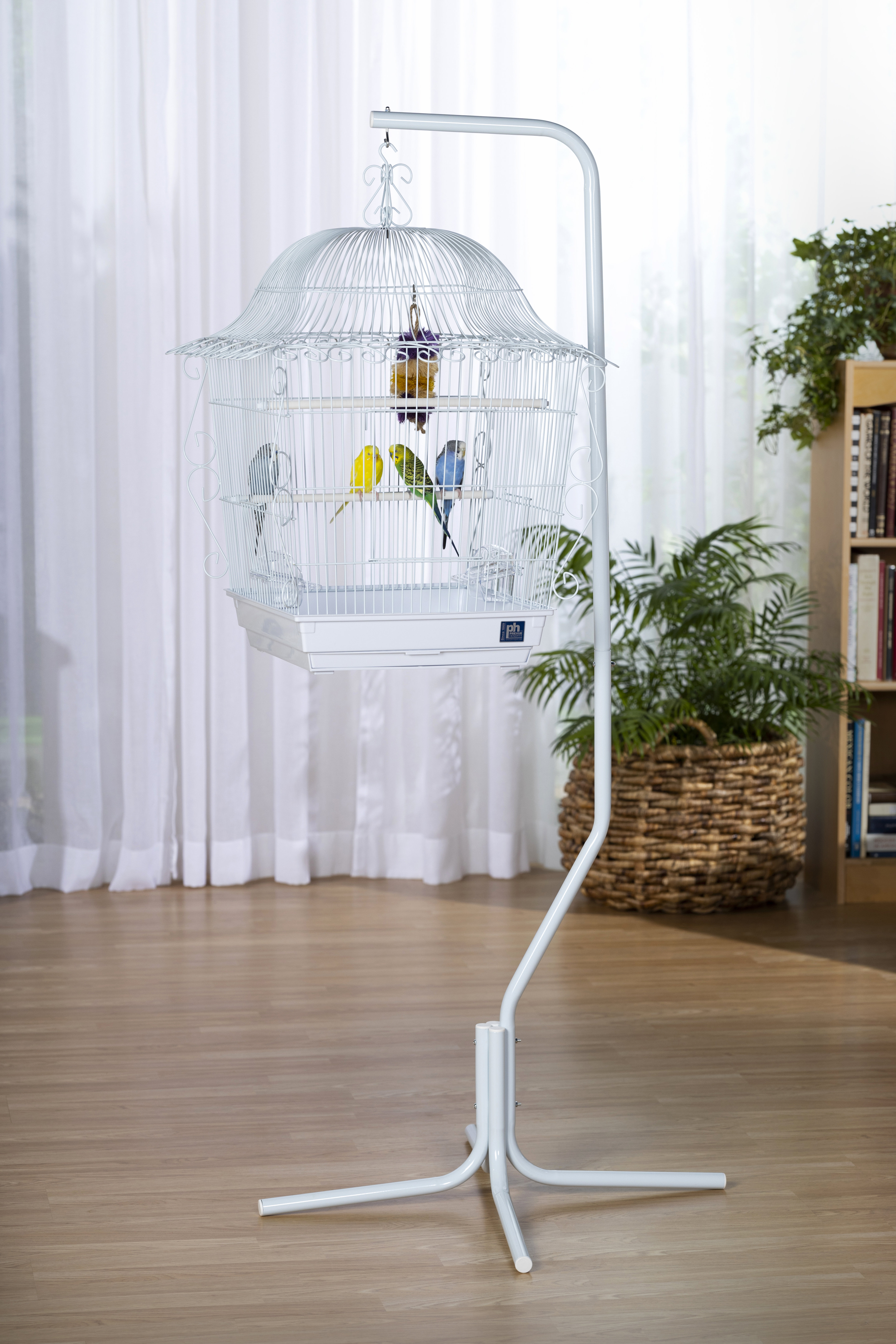 Archie & Oscar™ Jaden 62 Steel Victorian Top Hanging Bird Cage Stand with  Tray & Reviews
