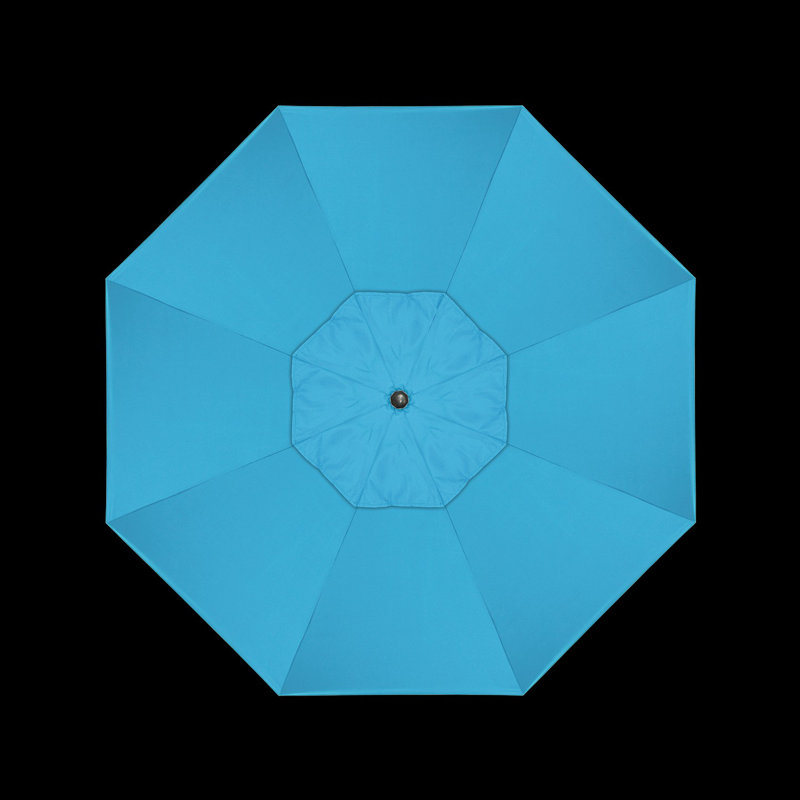 Mira 9' Market Sunbrella® Umbrella, Canvas Cyan Sunbrella® Canvas