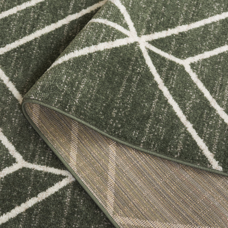 Tapis à motif géométrique Kawanda, Rectangle 5 pi 1 po x 7 pi 6 po
