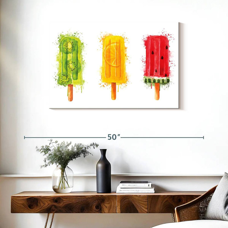 Yarlin Fruity Popsicles Splatter, 24" H x 36" W