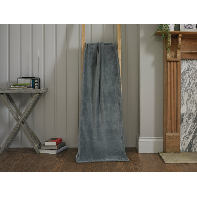 Plain Weave / Muslin Throw Blanket, Grey