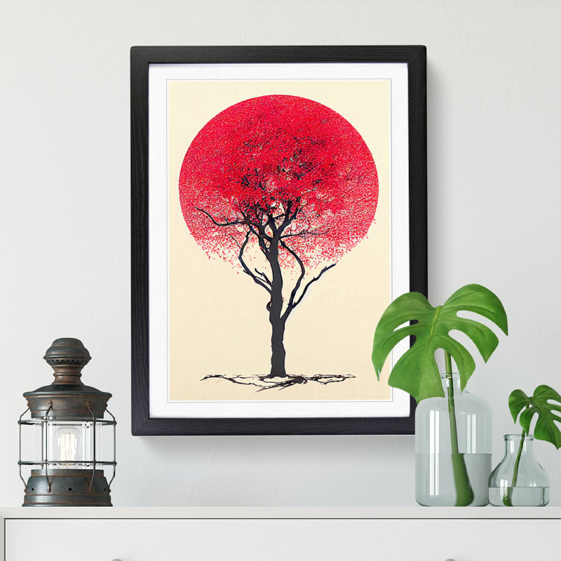 Apple Tree Neo 1 Piece Single Picture Frame Wall Art, 64cm H x 46cm W, Oak Framed