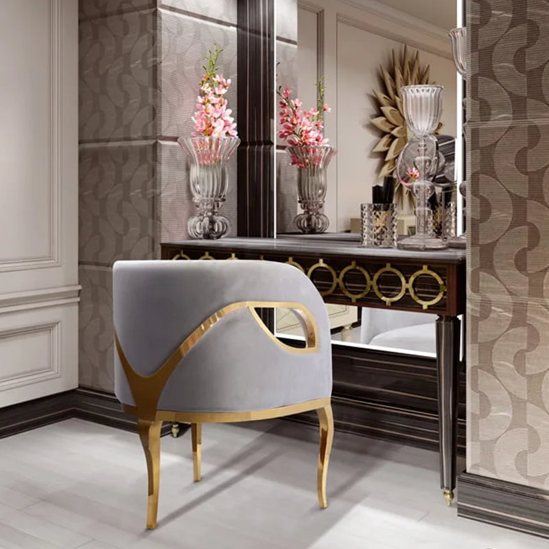 Barriejames Velvet Armchair