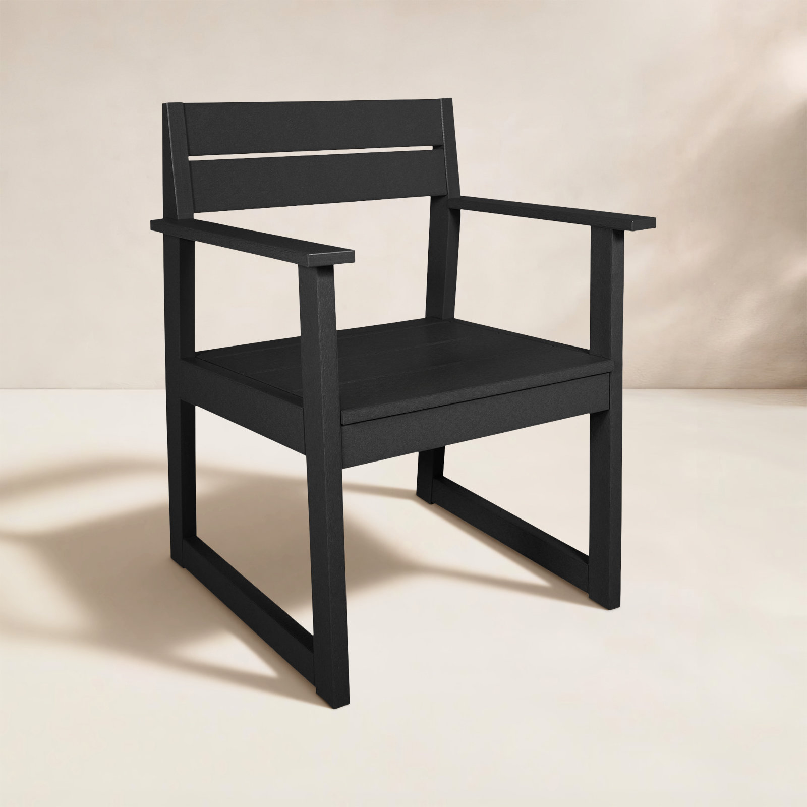 Patio Armchair, Black Sand