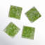 Set Of 4 Square Coasters Resin Dia 3.9"-993555778