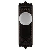 Egg & Dart Plate with White Porcelain Door Knob