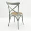 Arnulfo Cross Back Dining Chair, Hand-Finished Distressed Design, Stylish and Comfortable Seating for Any Room-123105669-29423221