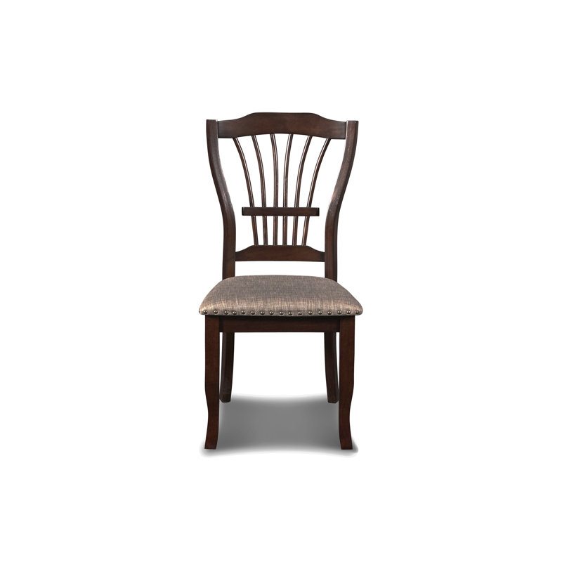 Berkleigh Wood Dining Chair In Espresso Brown (Set Of 6), 6