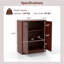 Organisateur de rangement sur pieds avec armoire à 3 niveaux Ebern Designs