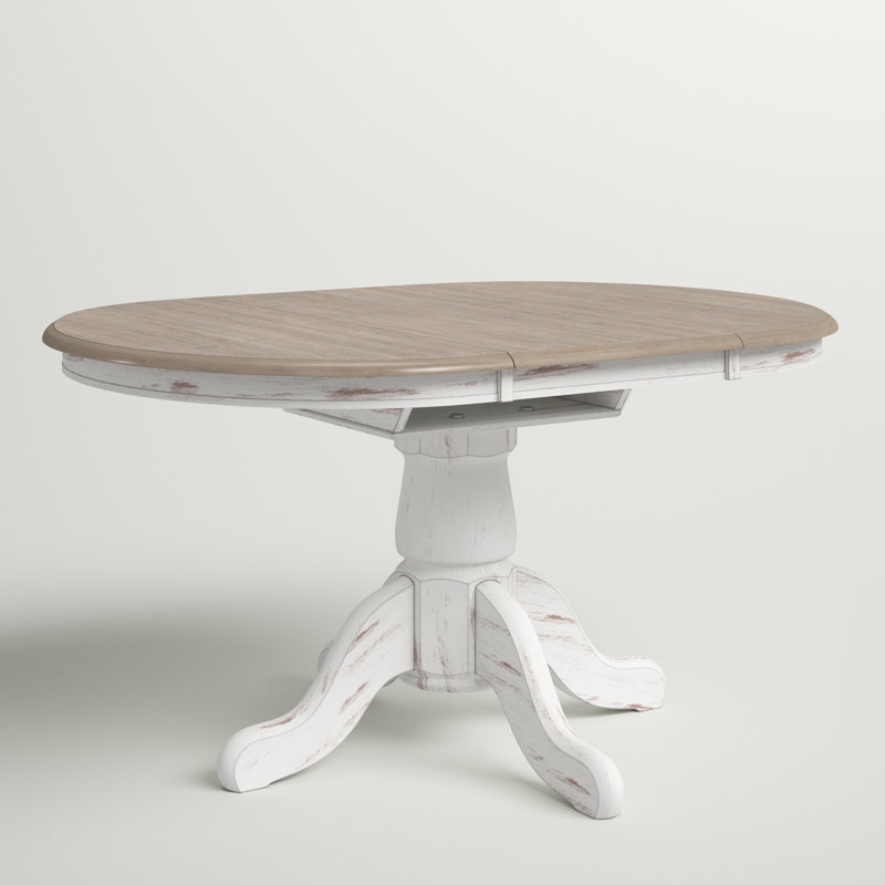 Wilkey Extendable Solid Wood Dining Table