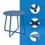 Ebern Round Outdoor Side Table-883349979