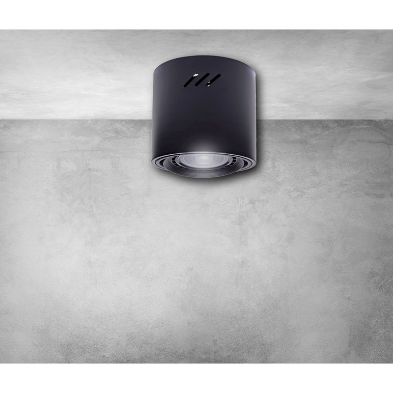 Tubo Flush Mount, Black