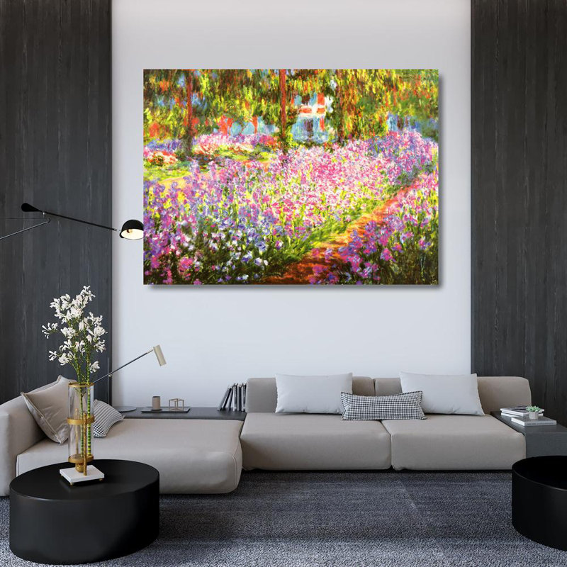 Garden At Giverny, 35" H x 48" W