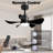 Small Ceiling Fan Flush Mount, 28 lnch Ceiling Fan with Lights Remote Control, 5 Reversible Blades, Low Profile Ceiling Fan 6 Speeds 3 Colors-1735030412
