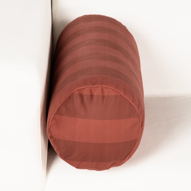 Coussin Limetta, 39 po x 8 po, Bourre en polyester, Rouge
