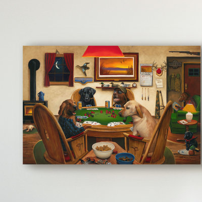 « duck hunters », reproduction de peinture à l’acrylique sur toile tendue