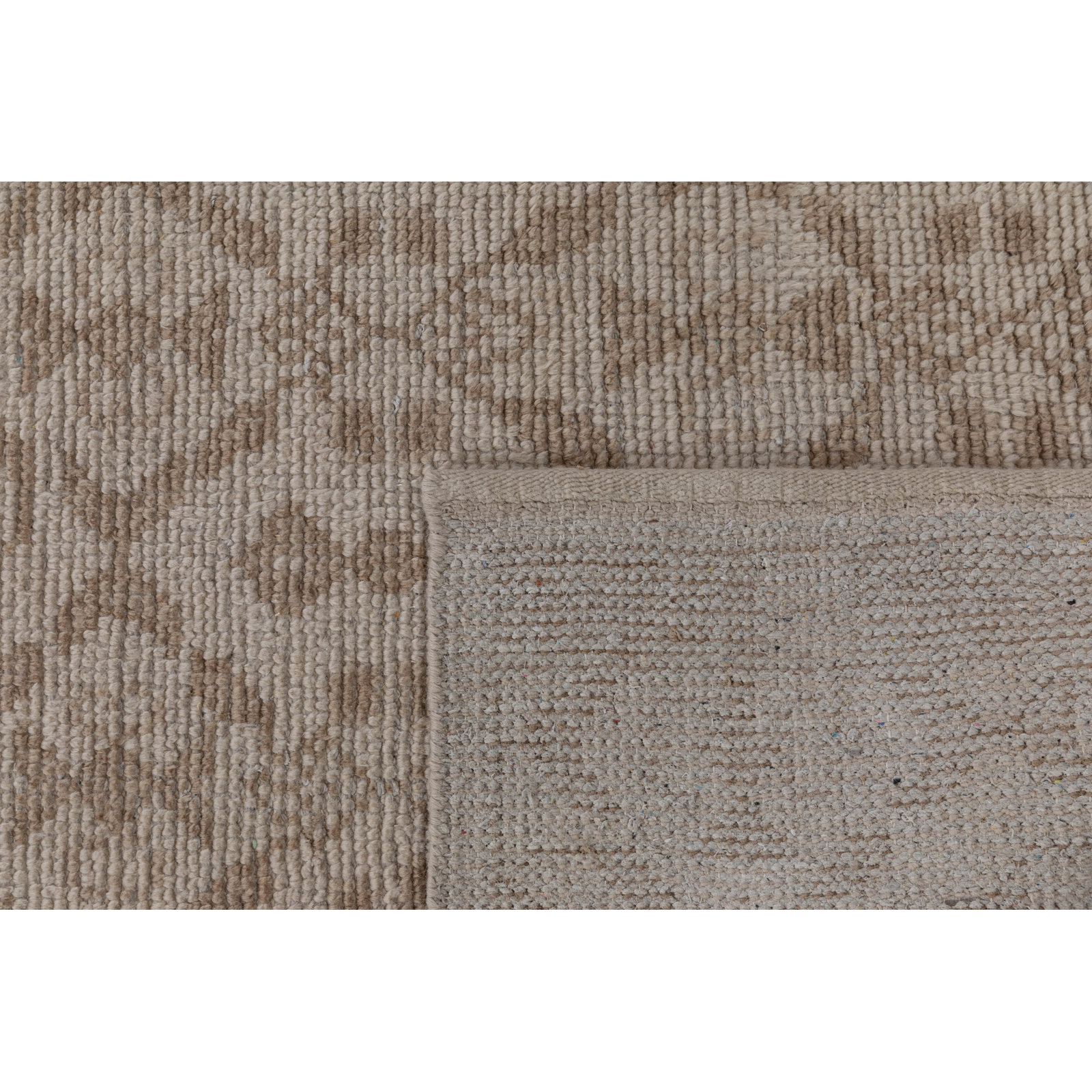 Villa Hand Knotted Wool Indoor Rug, Ivory, 2'6x8'