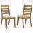 Gervin Wood Dining Side Chair Brown Oak
