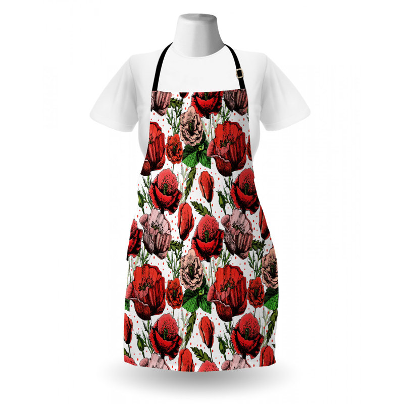 Tablier de fleur de couleur dépilée