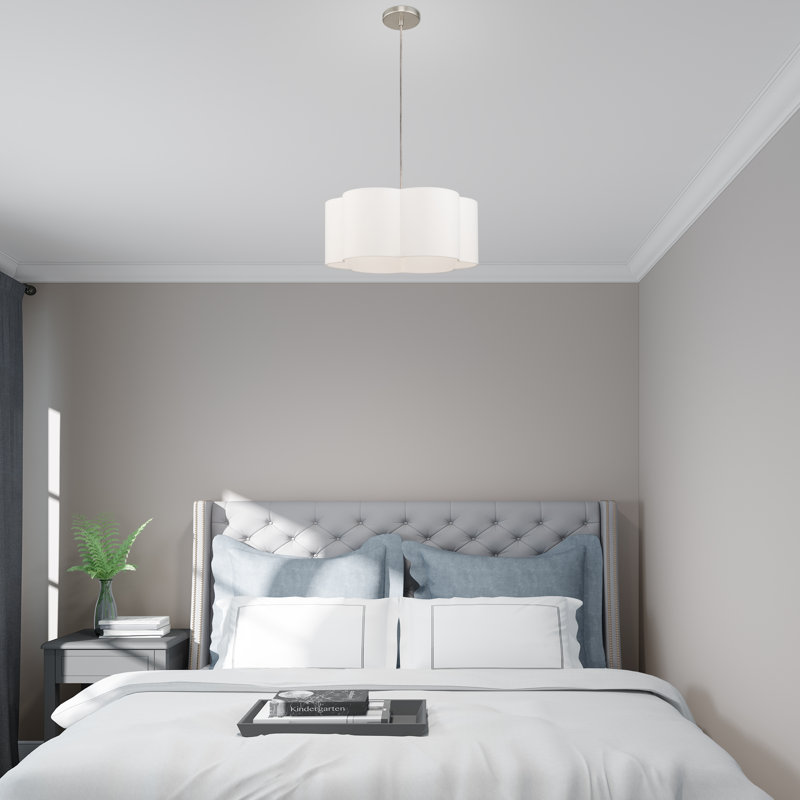 Vino Single Light Linen Blend Steel Dimmable Pendant