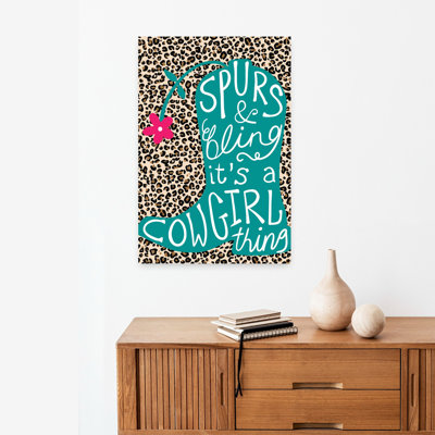 Spurs Bling Abstract Contemporary Flower Art